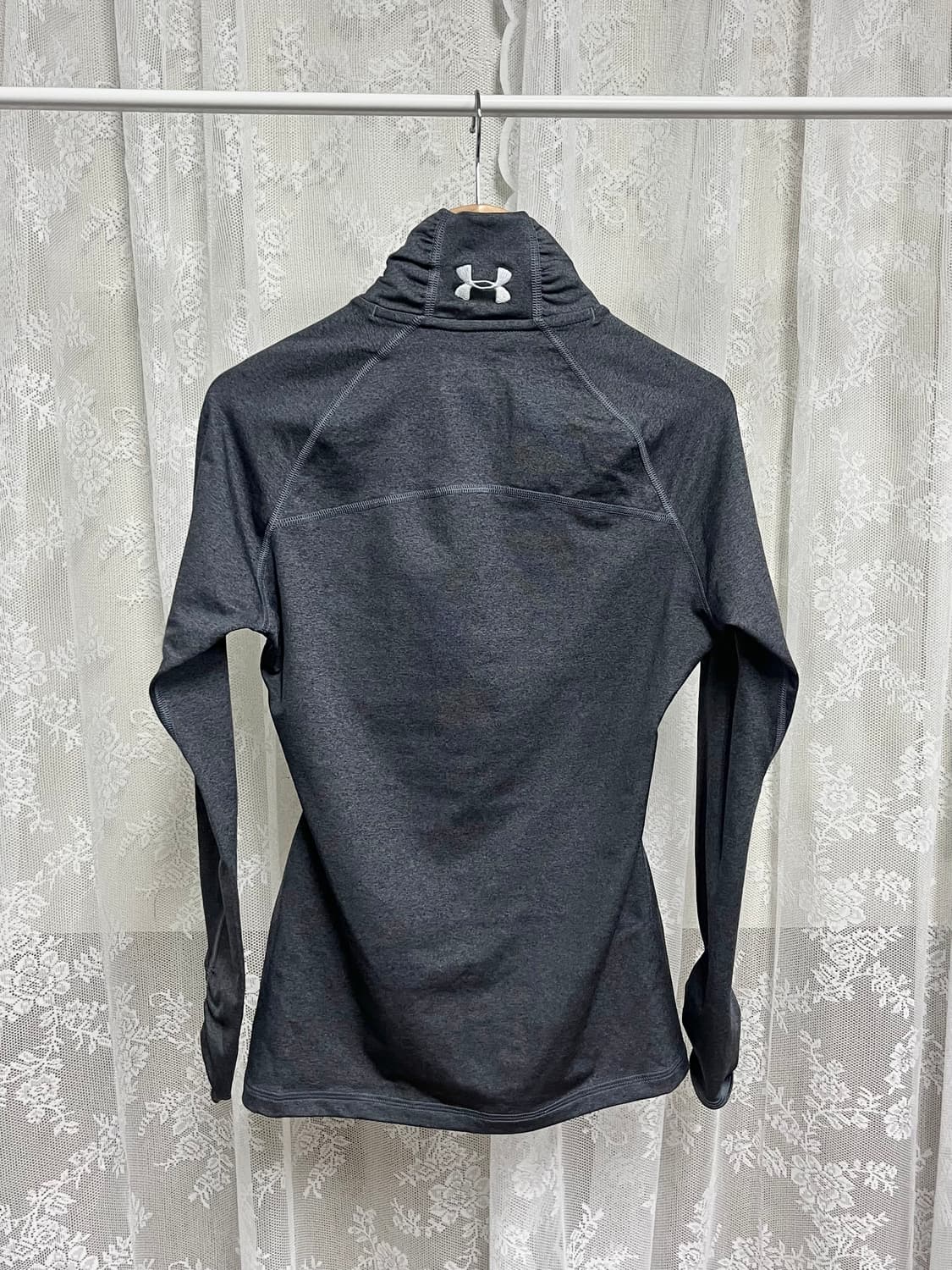 S) 언더아머 콜드기어 피티드 집업 차콜 상품이미지2