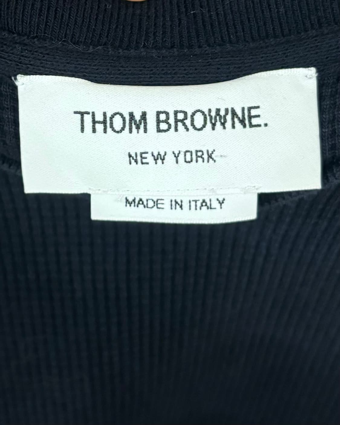 톰 브라운 네이비 4바 와플 니트 맨투맨 상품이미지7