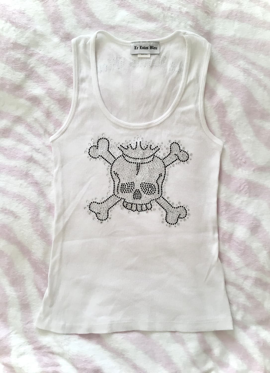 큐빅 해골 나시 y2k 락시크 펑크 오네갸루 상품이미지2