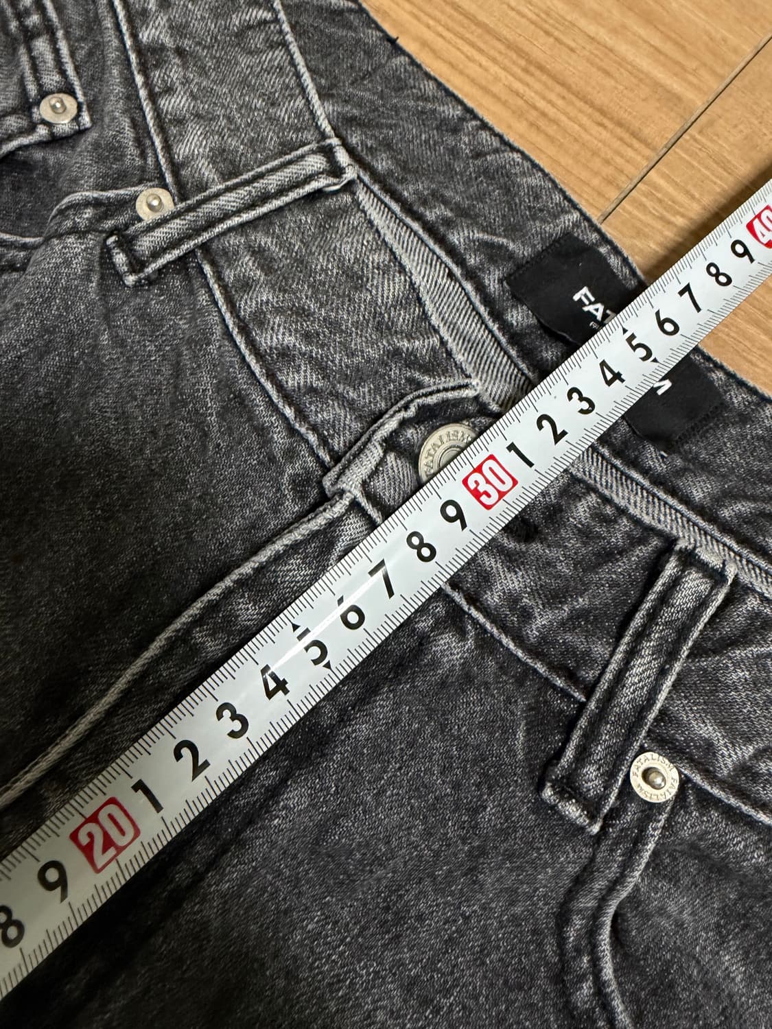 [48] 페이탈리즘 흑청 데님팬츠 상품이미지9