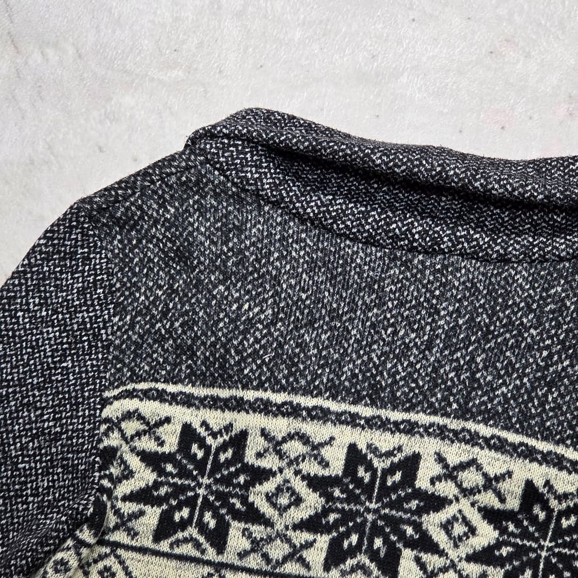 빈티지 빵단추 노르딕 패턴 가디건 상품이미지5