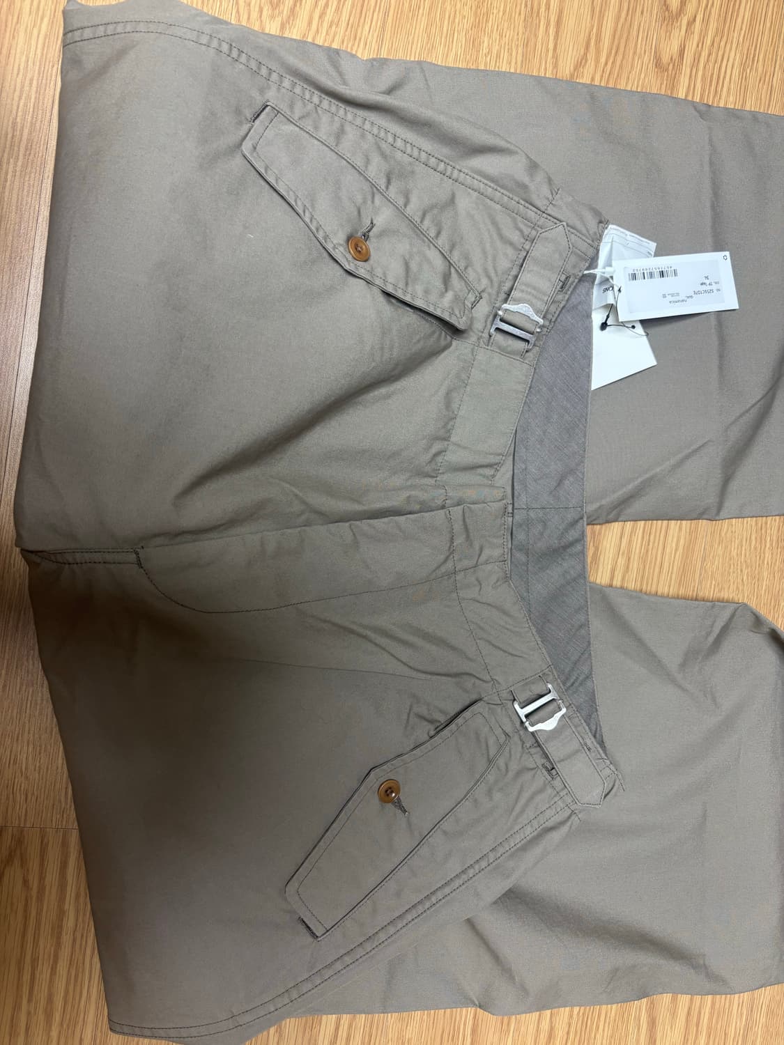 [새상품] 나나미카 사이드 벨트 와이드 팬츠 34사이즈 상품이미지9