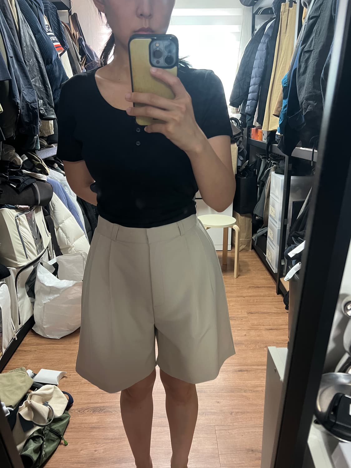 Nick Nicole 닉앤니콜 하프기장 바지  상품이미지2