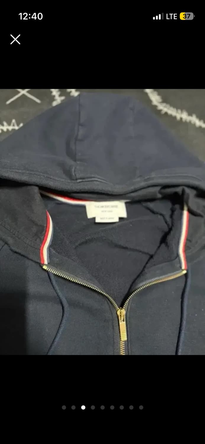 25시즌 톰브라운 네이비 삼선 후드집업 2사이즈 상품이미지2