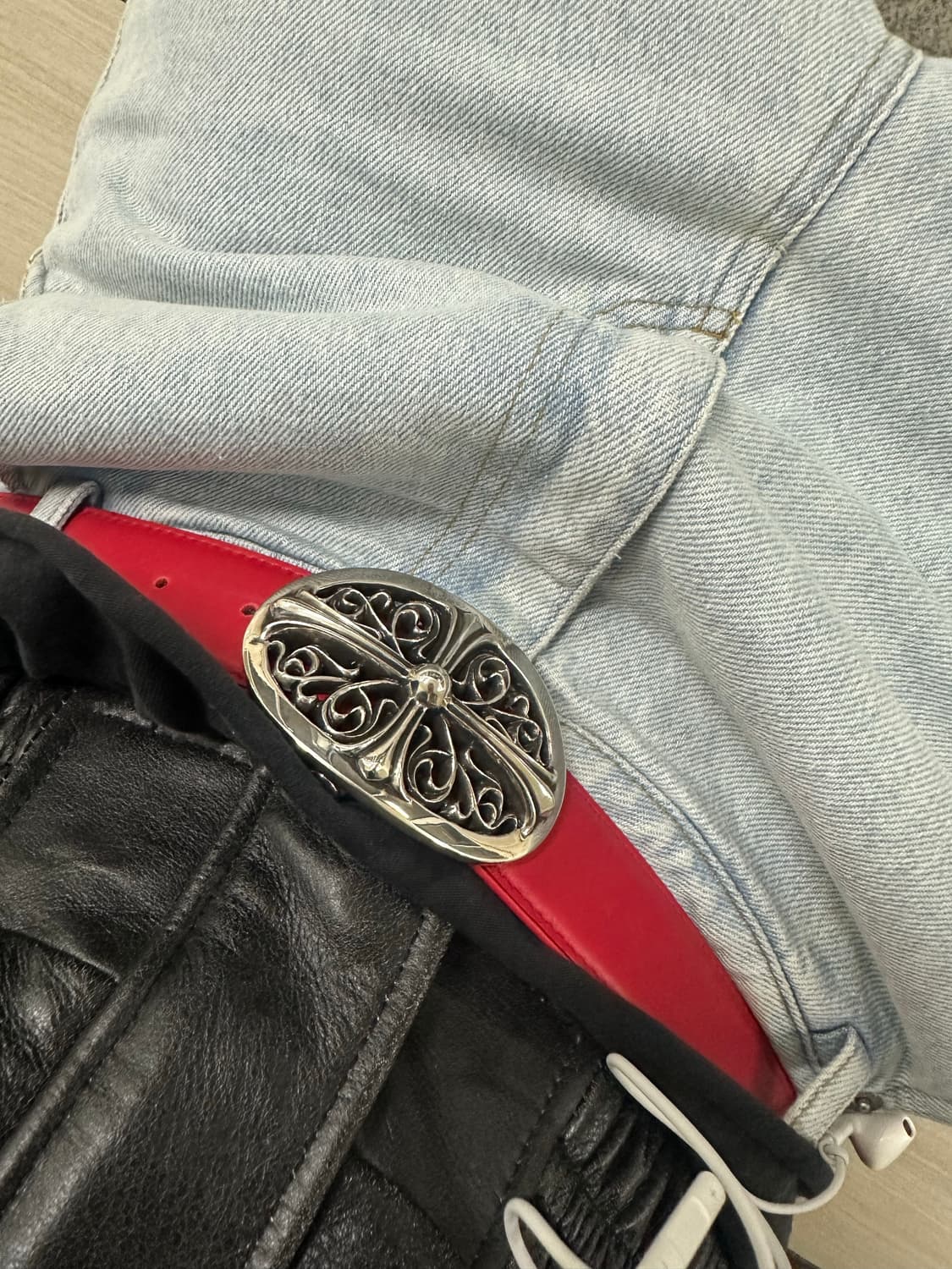 크롬하츠 오발 벨트 버클 1.5 + 스트랩 2개 상품이미지1