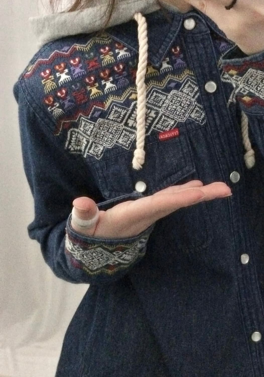 TITICACA'- needlework denim one-piece 상품이미지2
