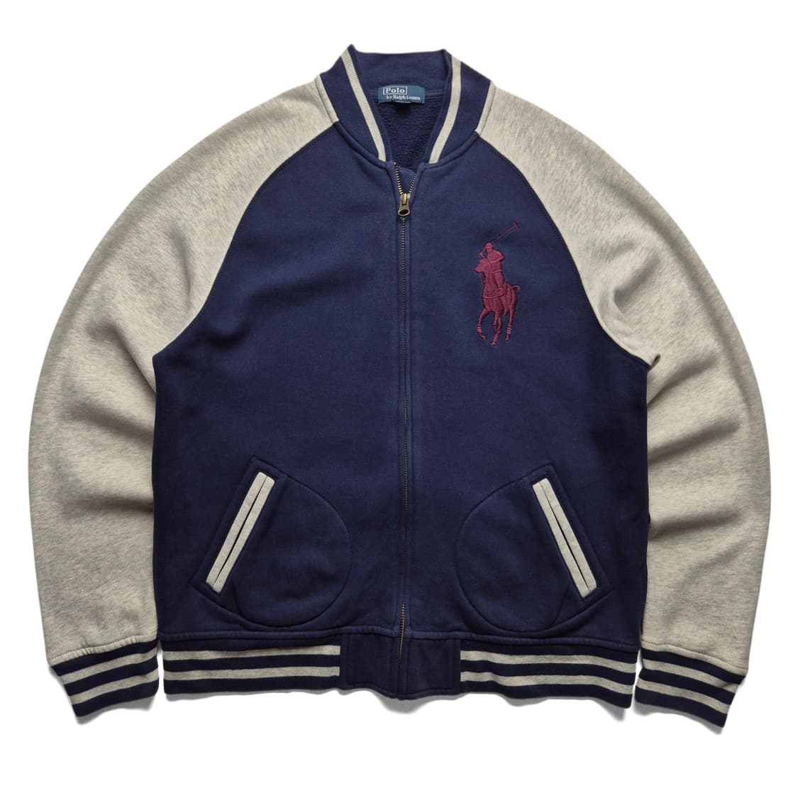 [L] 폴로 랄프로렌 빅포니 바시티 집업자켓 상품이미지2