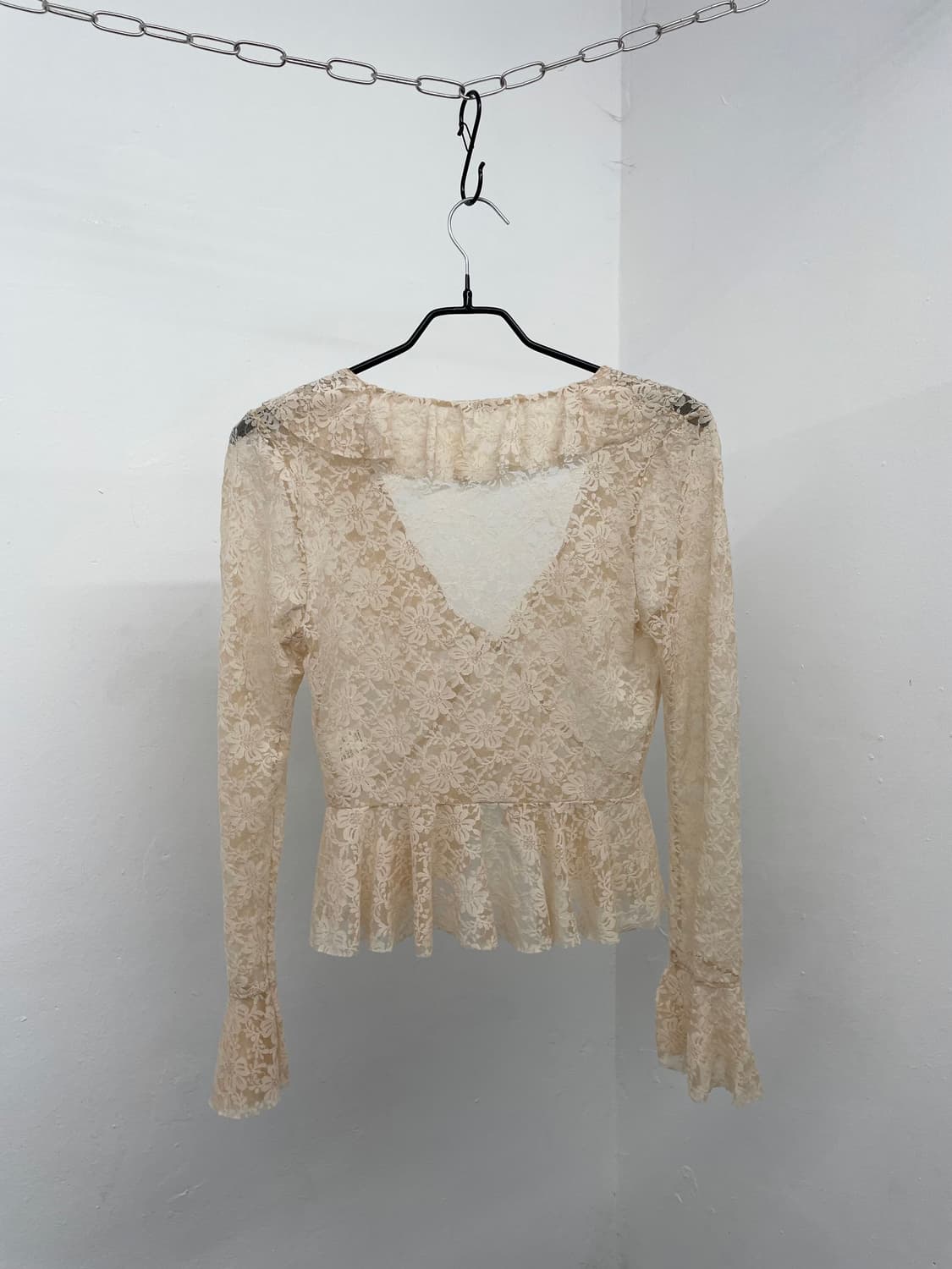 무드 레이스 프릴 볼레로 탑 상품이미지8