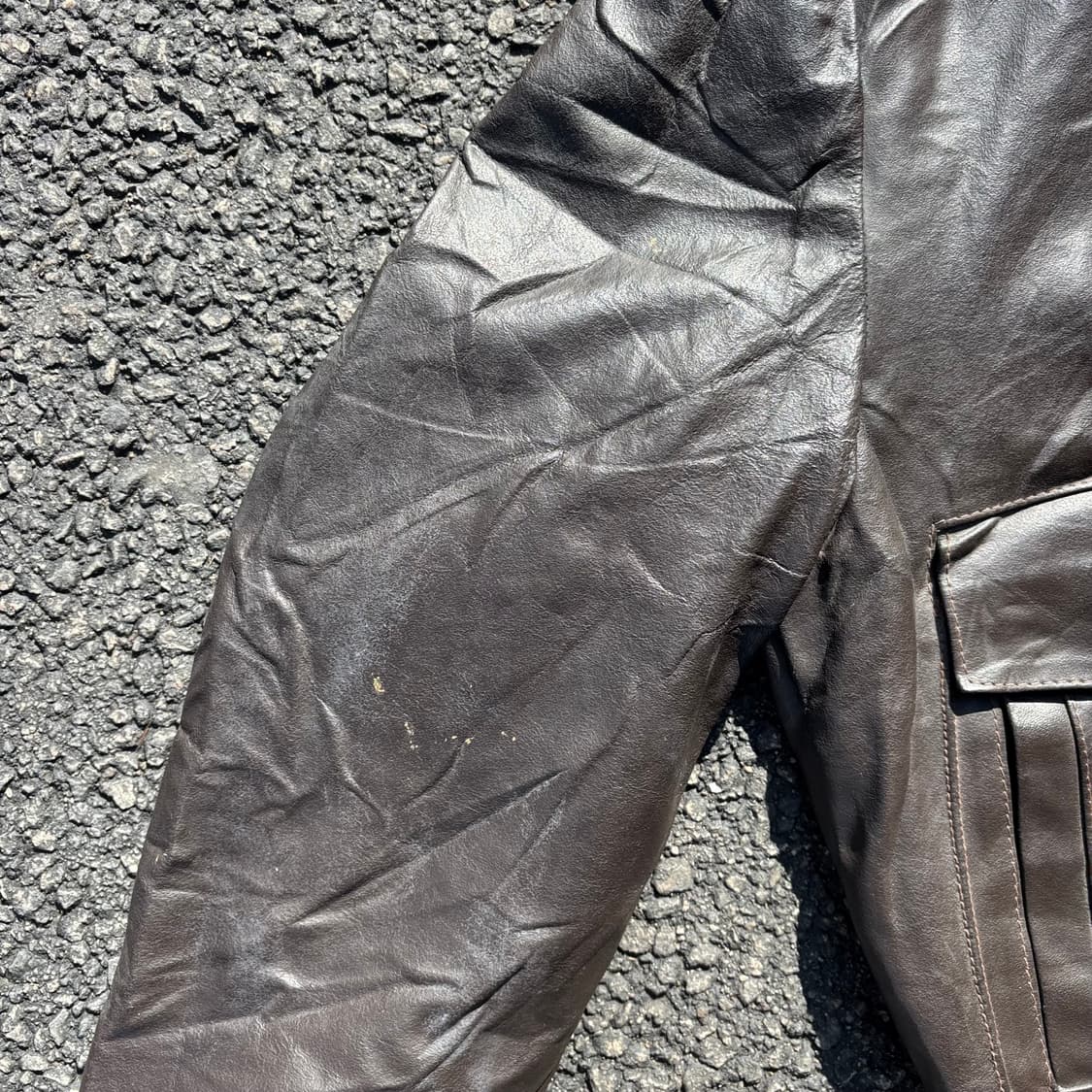 70년대 미국 시어스 더 레더샵 a-2 플라이트 자켓 상품이미지6