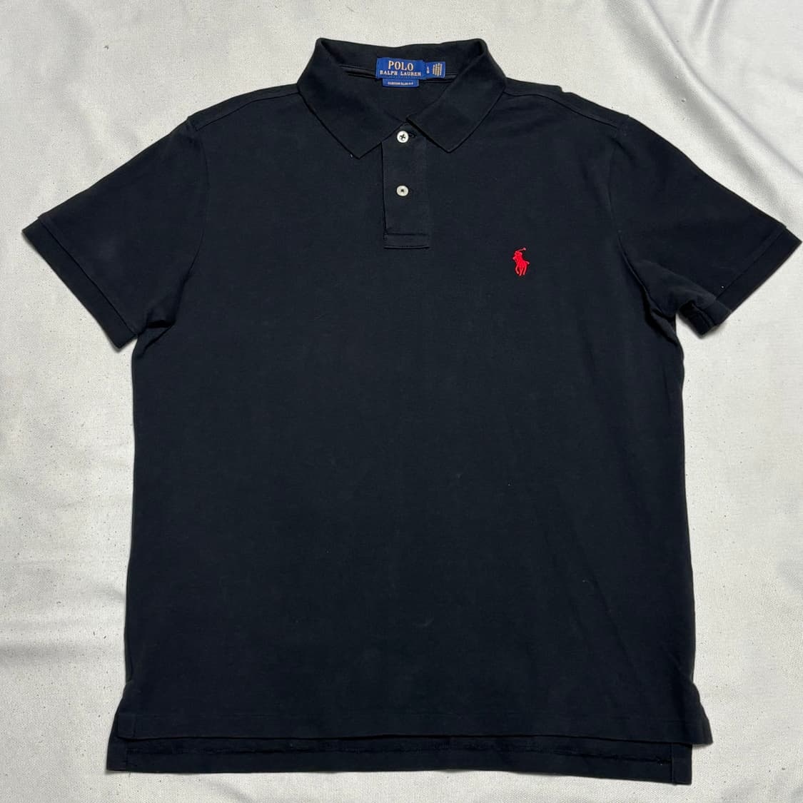 L 폴로랄프로렌 블랙 카라 반팔 티셔츠 상품이미지2
