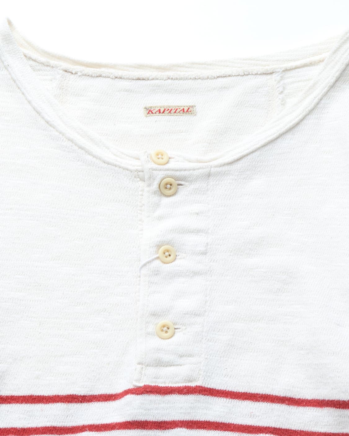 캐피탈 KAPITAL Border Henry Neck T-shirt 상품이미지8