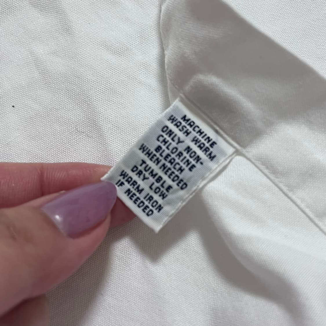 [정품] 폴로 화이트 / 네이비포니 솔리드 셔츠 [ 16 ] 상품이미지6