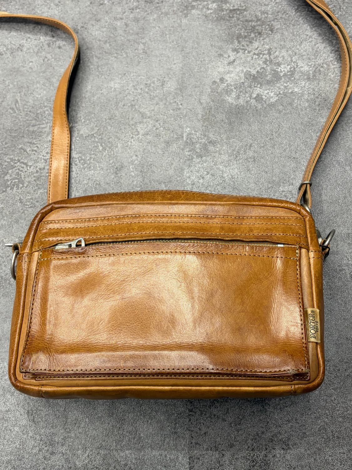 요시다 포터 브라운 레더 미니 크로스백 상품이미지2