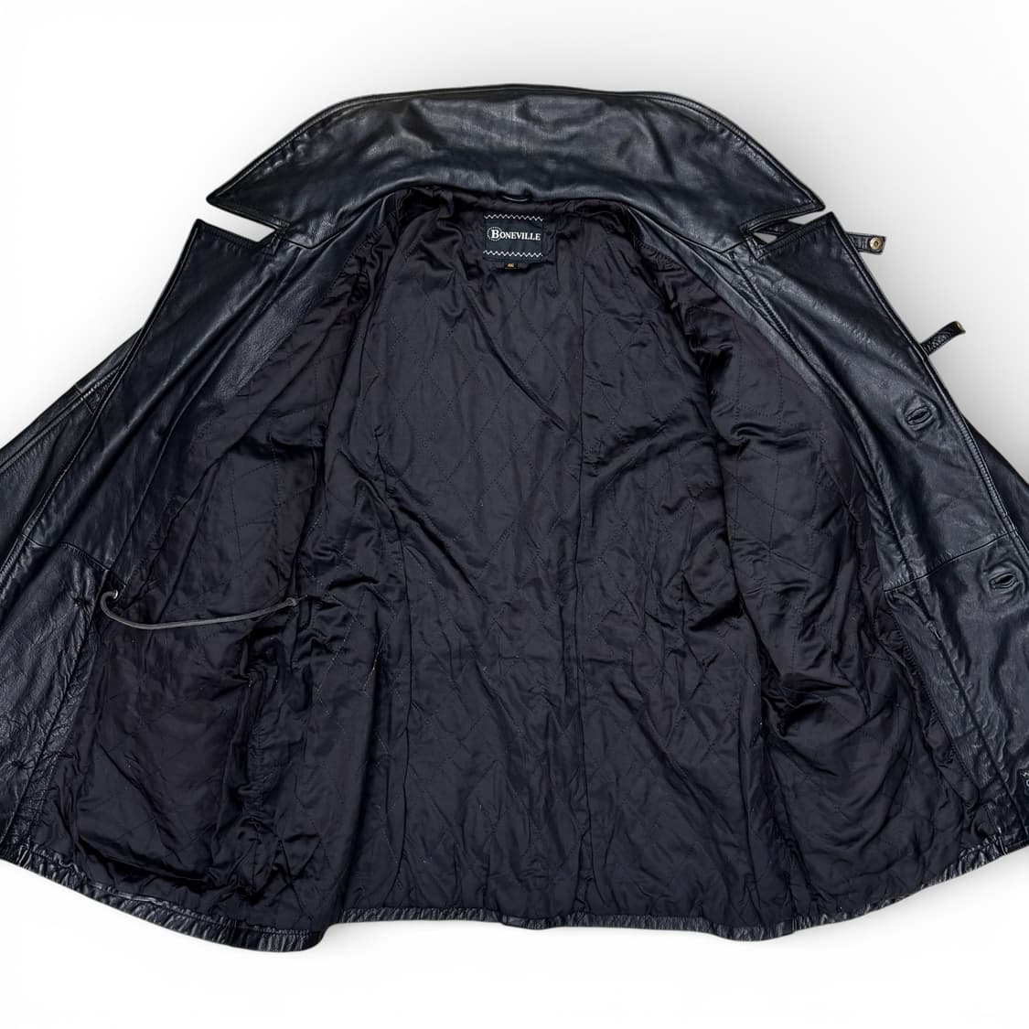 80's Boneville Navy Arctic 레더 자켓 상품이미지3