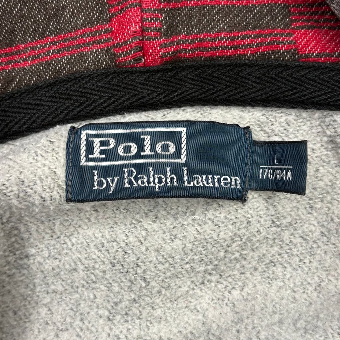 L 폴로랄프로렌 그레이 기모 후드 집업 상품이미지4