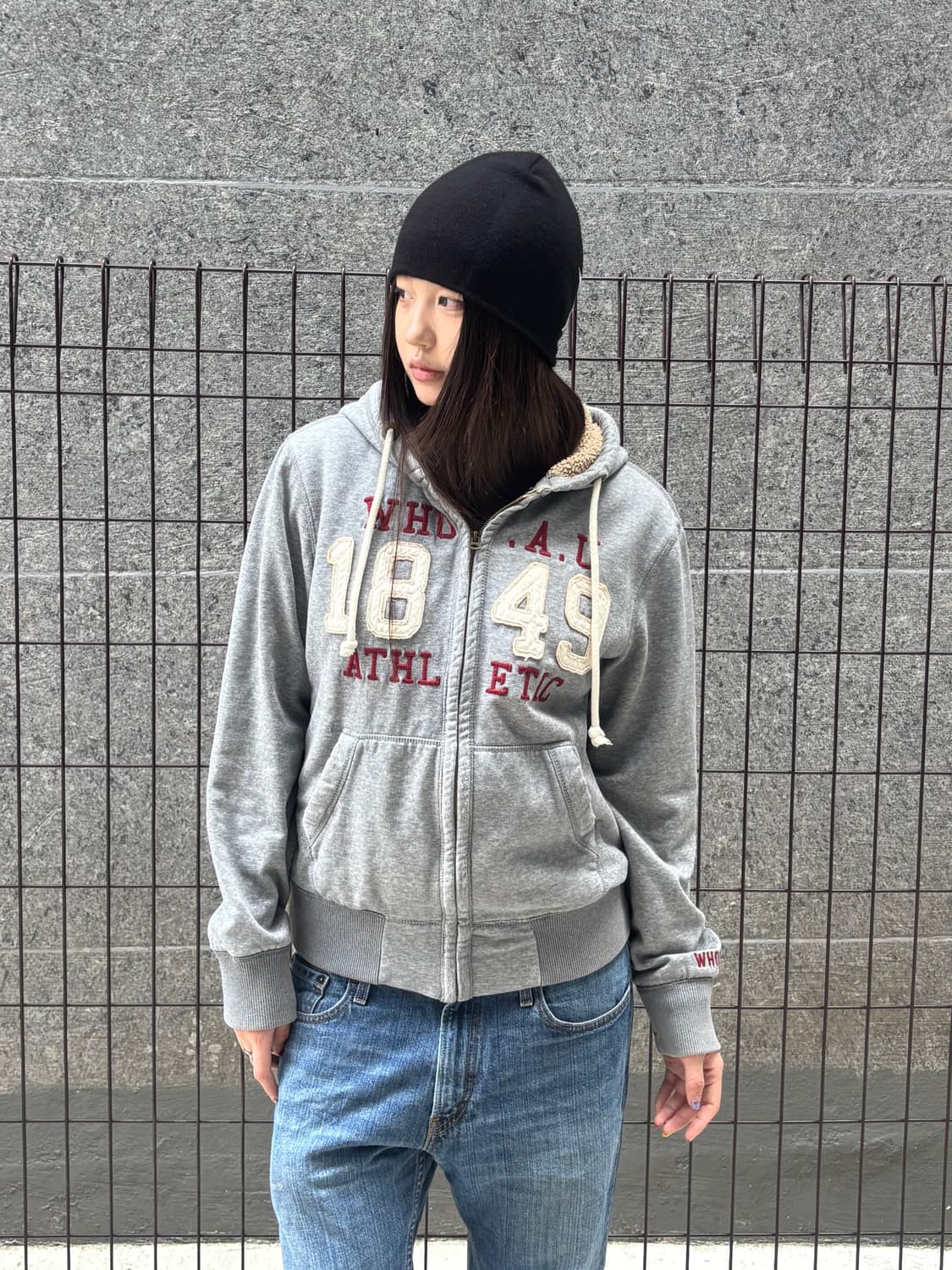 아베크롬비 그레이 후드집업 상품이미지2