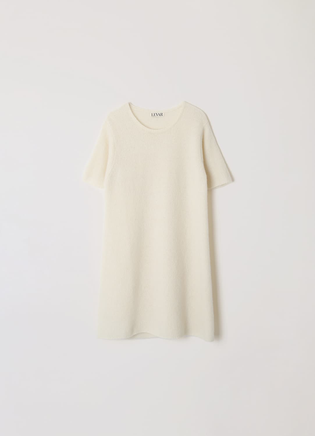 Wool Knit Mini Dress - Ivory 상품이미지2