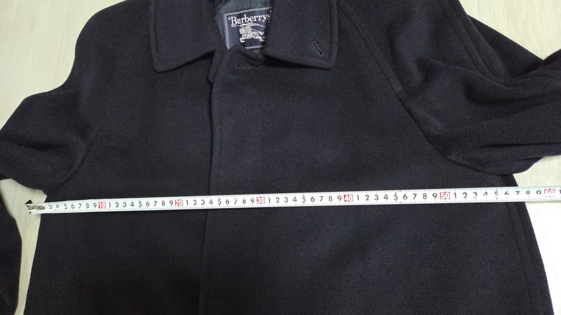 (착샷) 버버리 래글런 코트 네이비 발마칸 상품이미지6