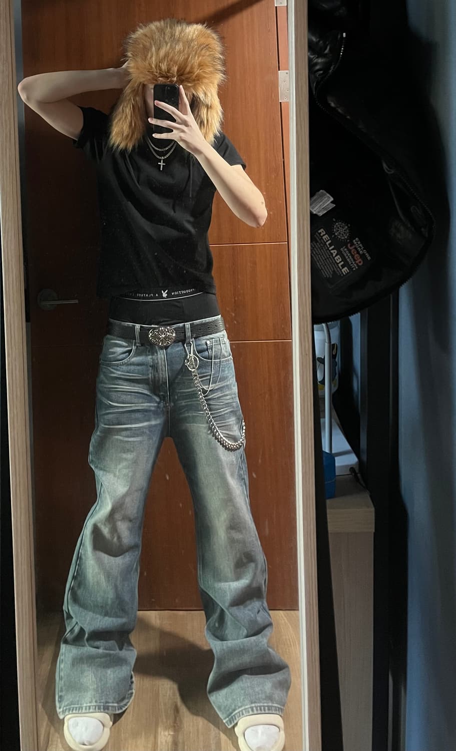 빈티지 플레어 불루 진 상품이미지2