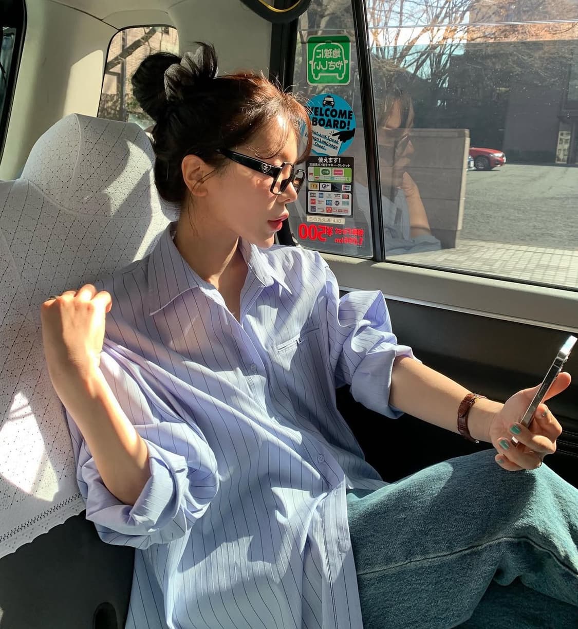 위드아웃썸머 david 데이비드 셔츠 블루 상품이미지2