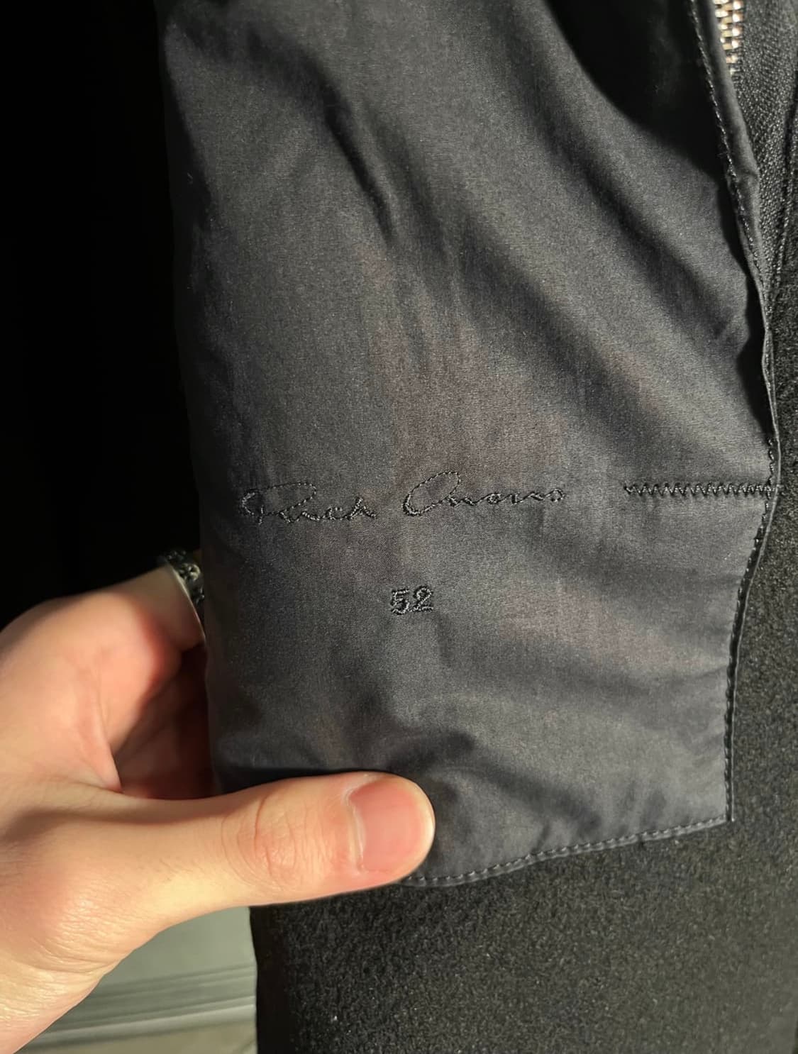 14fw 릭 오웬스 stoogie 캐시미어 도킹 카프 레더자켓 상품이미지6