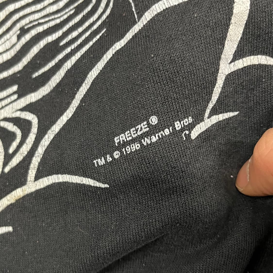 90s 루니툰즈 테즈 프린팅 스웻셔츠 (95-100) 상품이미지3