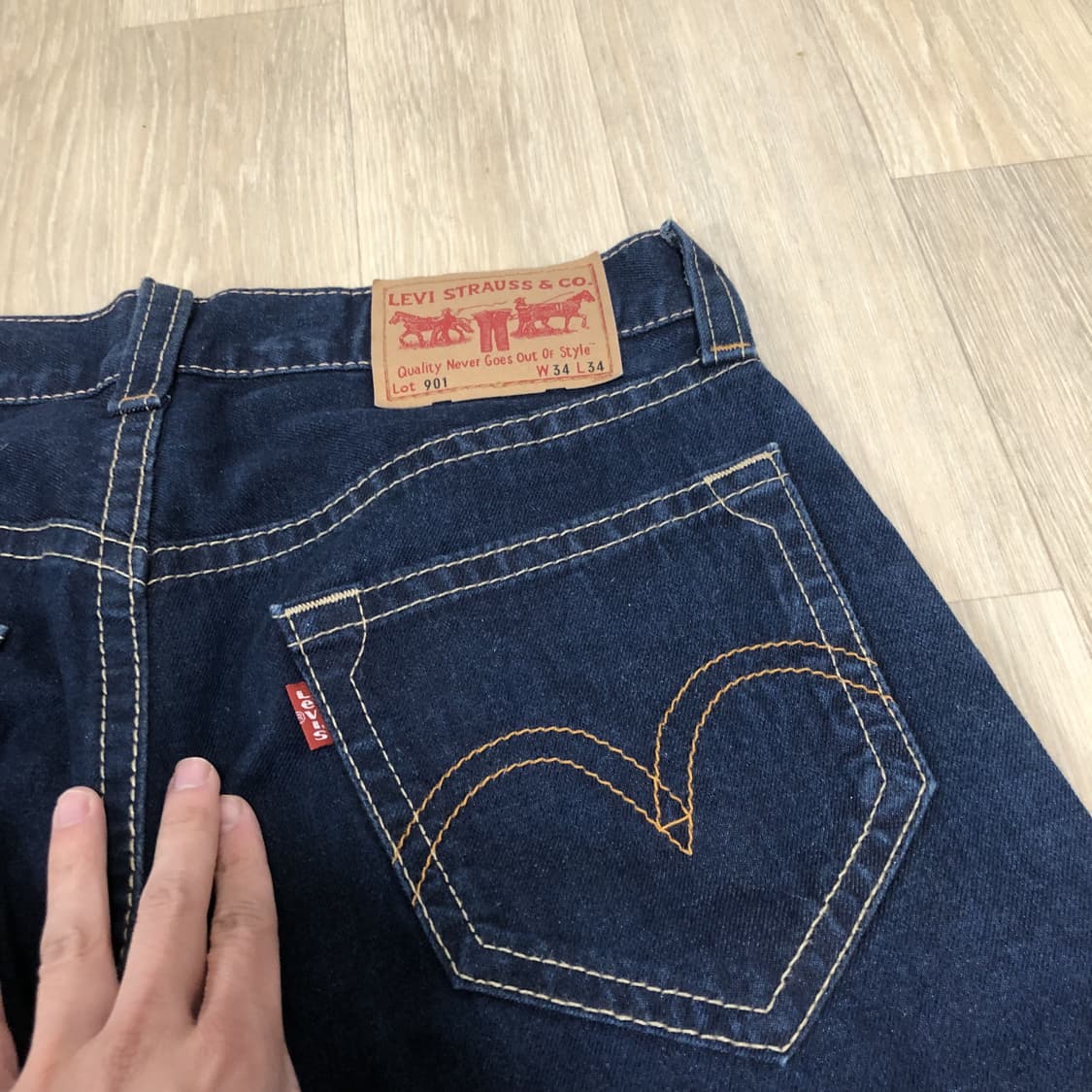(32) 리바이스 Levi's 타입원 TYPE1 901 세미 와이드 데님 상품이미지10
