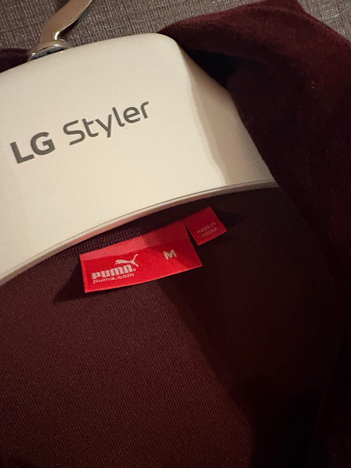 푸마 벨벳 트랙 자켓 M 버건디 상품이미지2