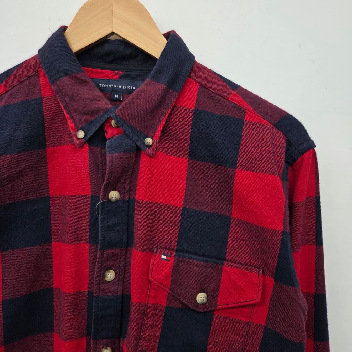 타미힐피거 체크 셔츠 남m 상품이미지3