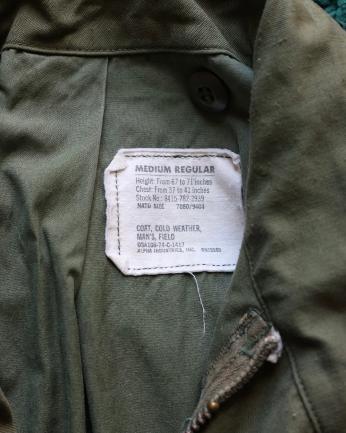 오리지널 M-65 필드자켓 3세대 Medium-Regular 상품이미지2