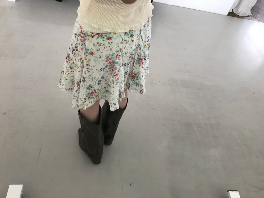 vintage flower pattern skirt 상품이미지6