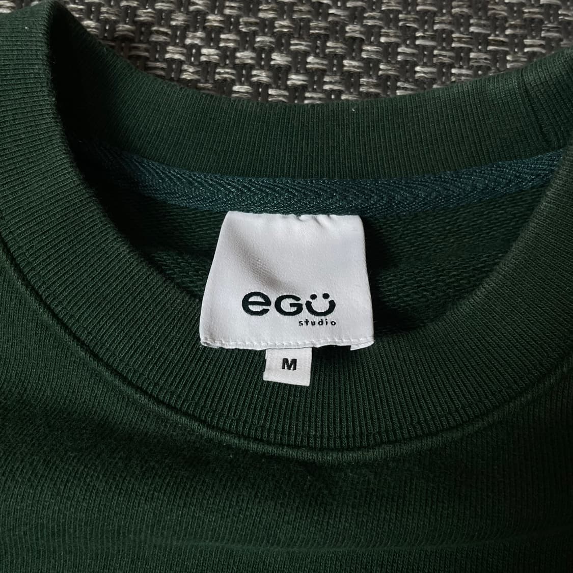 EGU 그린 햄버거 프린팅 맨투맨 M 상품이미지4