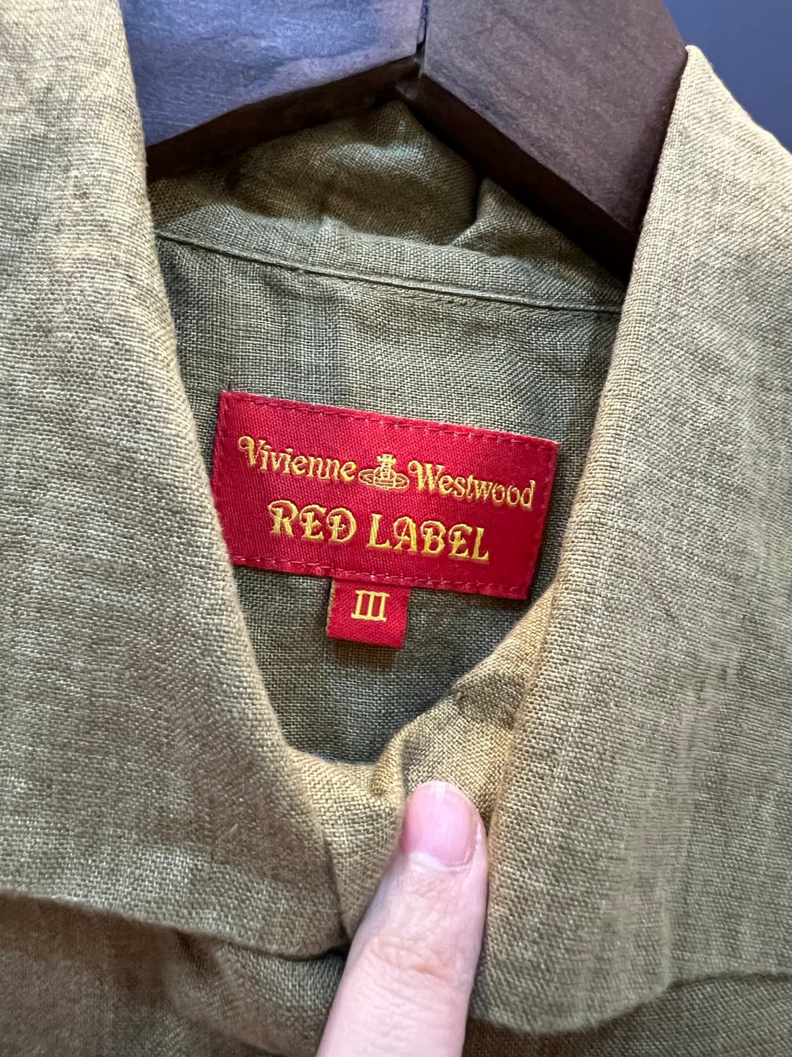 비비안 웨스트우드 레드라벨 린넨 반팔 셔츠 상품이미지3