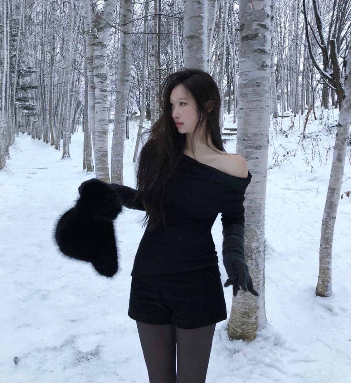 더위시 리즈 코듀로이 숏팬츠-사계절용 블랙 상품이미지1