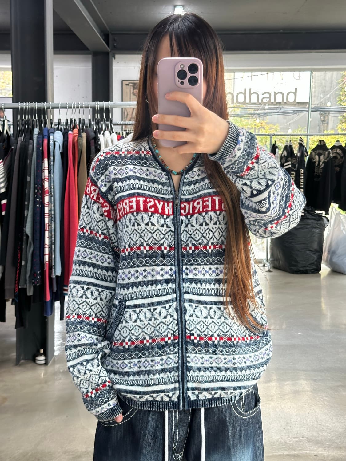 히스테릭글래머 x Original blues U.K 피그먼트 워시드 노르 상품이미지5