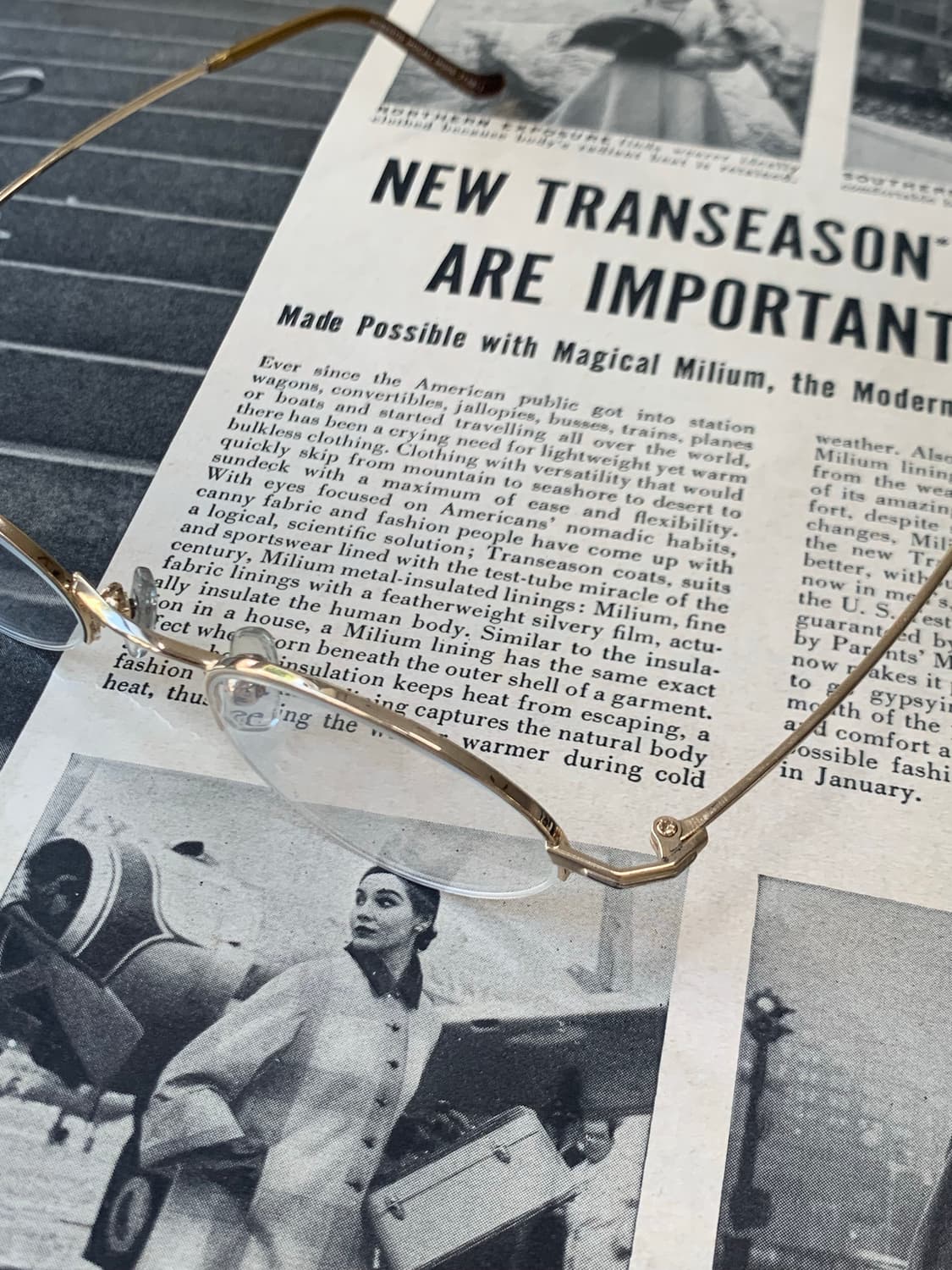 [픽키-602] 골드 라운드 안경 데드스탁 여성용 메탈  상품이미지4