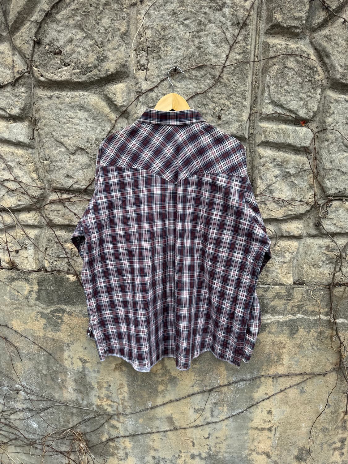 80~90s dale’s 빈티지 usa 체크 웨스턴 셔츠 2xl 상품이미지2