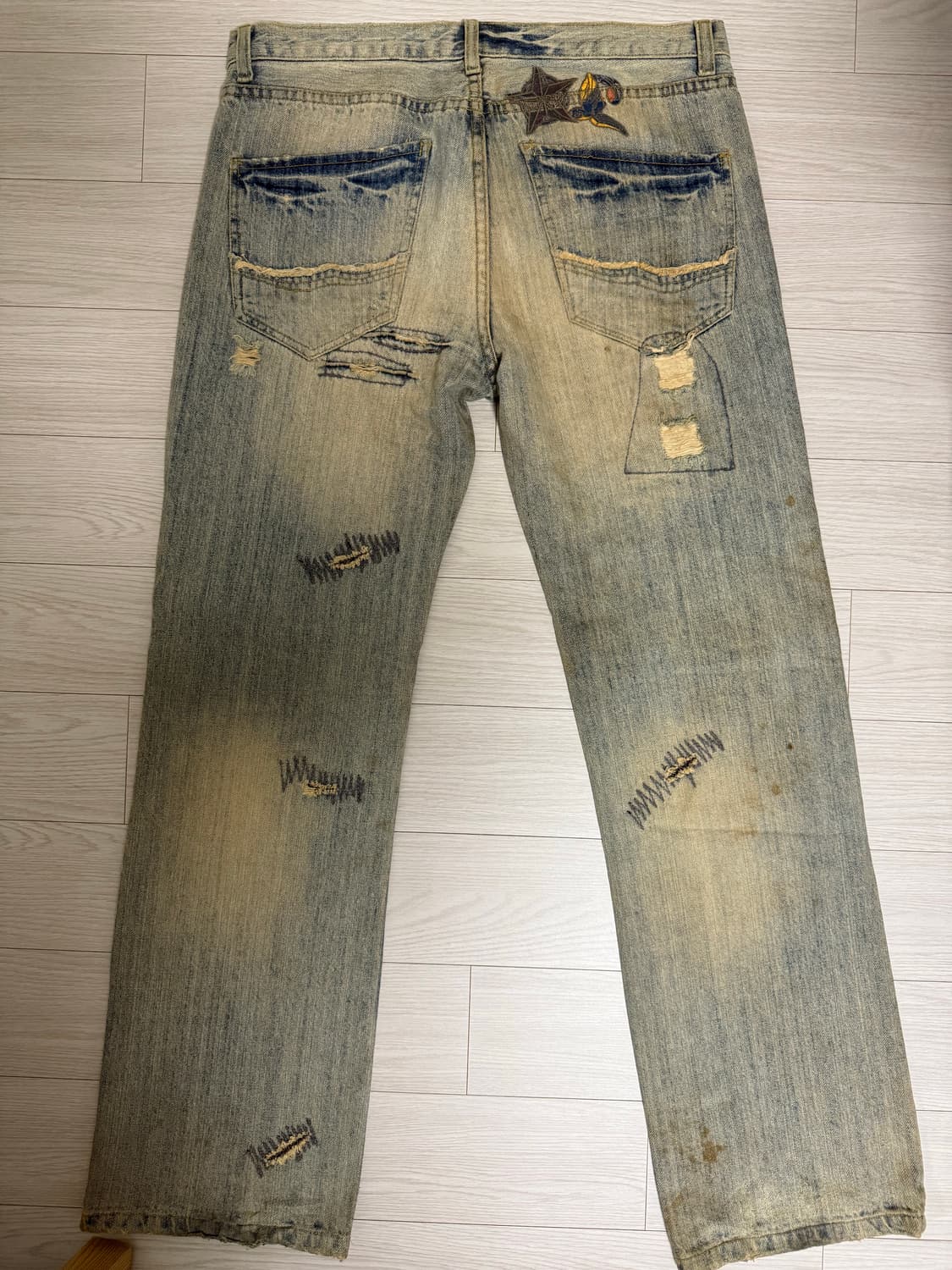 빈티지 패치 데님 상품이미지2