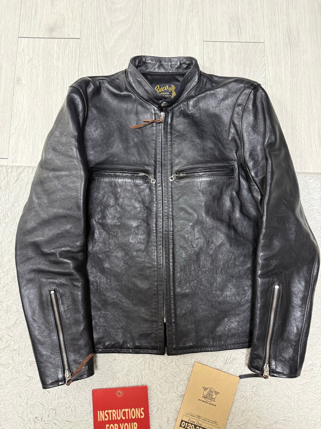 (38)리얼맥코이 j100 부코 레더 자켓 구버전 상품이미지2
