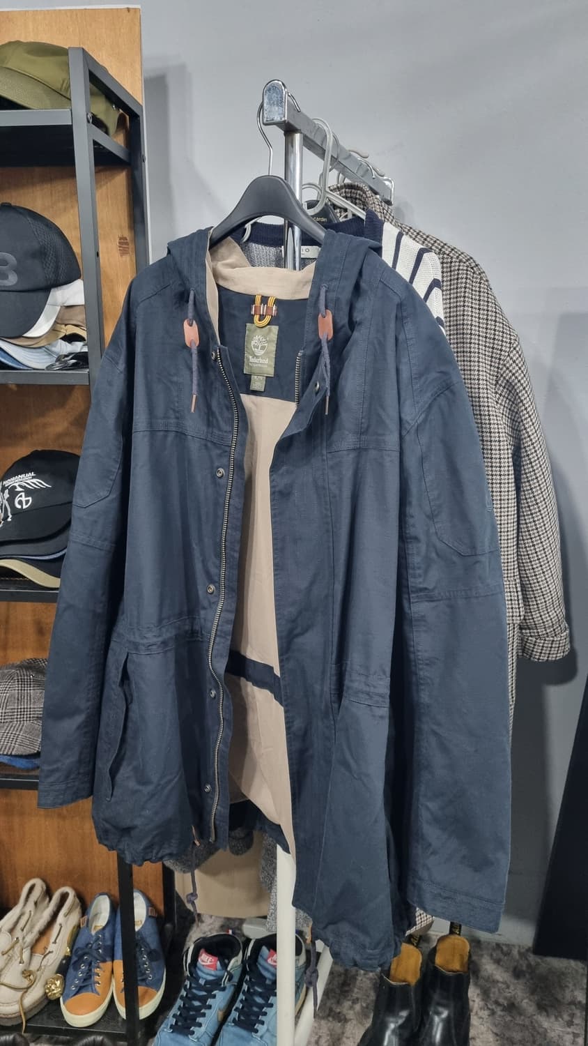 Timberland )) 차콜네이비 후드집업 야상형 점퍼 110(표기xL 상품이미지1