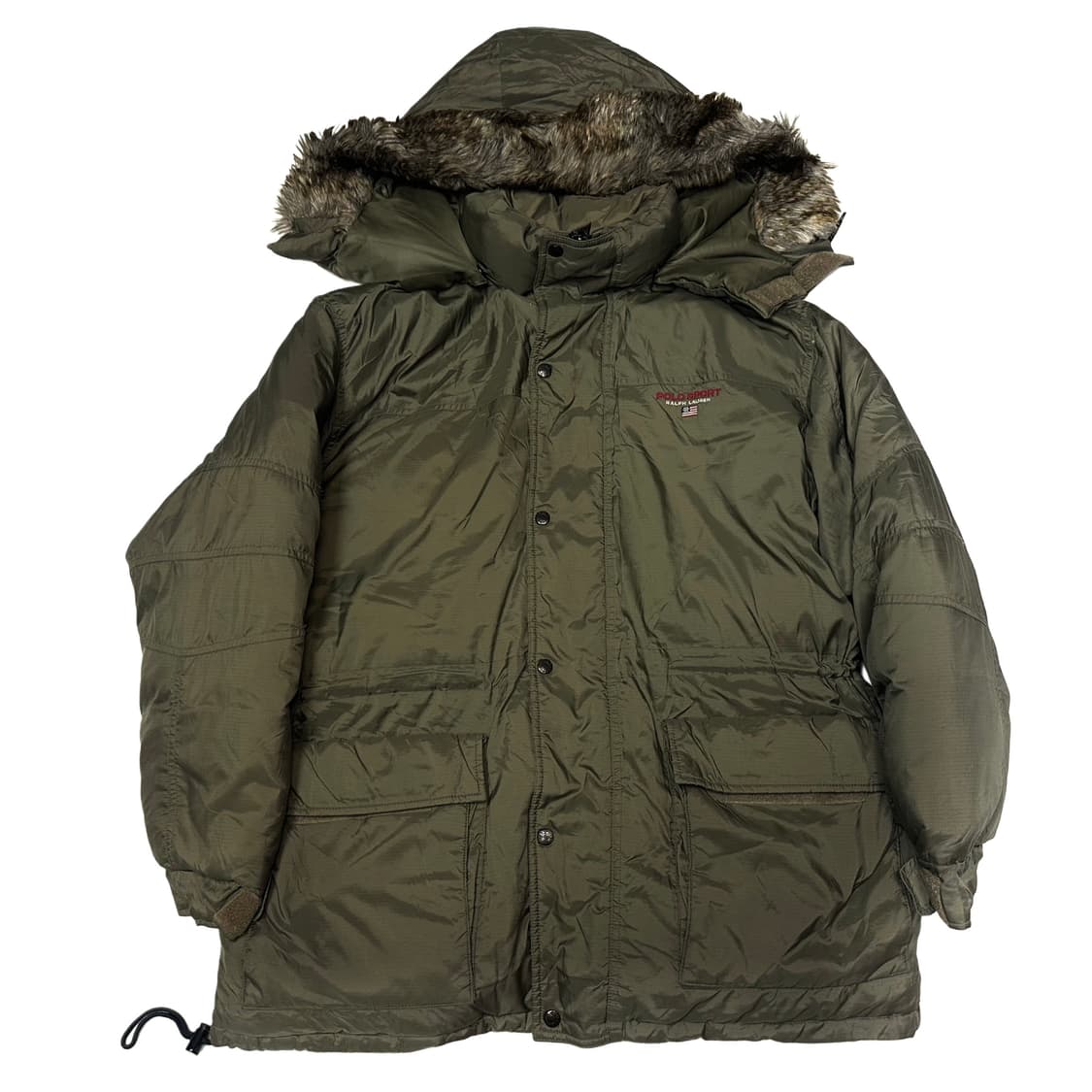 폴로스포츠 90‘s 카키후드퍼패딩 100 상품이미지1