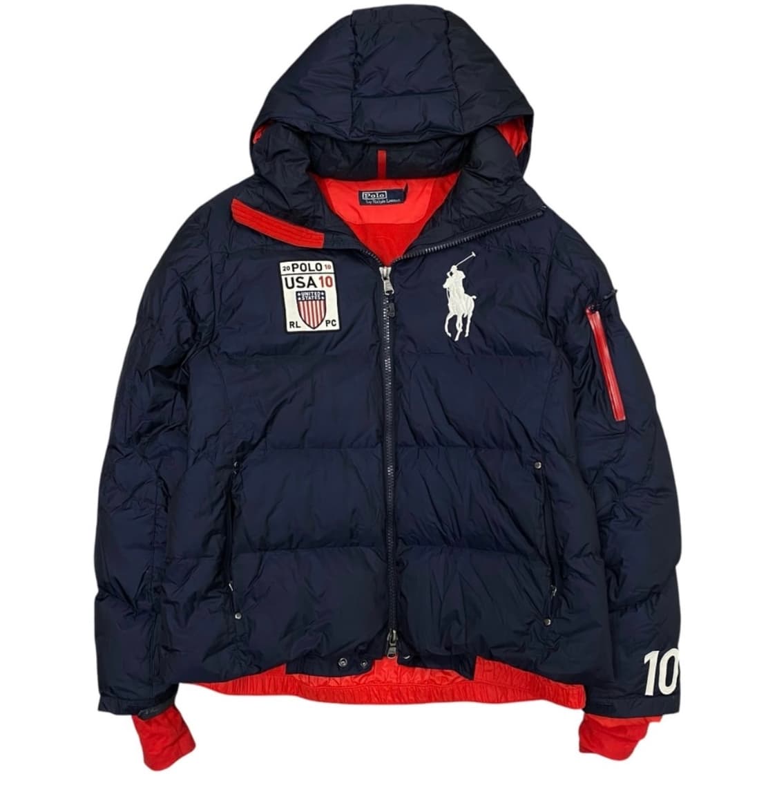 폴로 랄프로렌 빅포니 성조기 네이비 패딩 XL 교환 상품이미지1