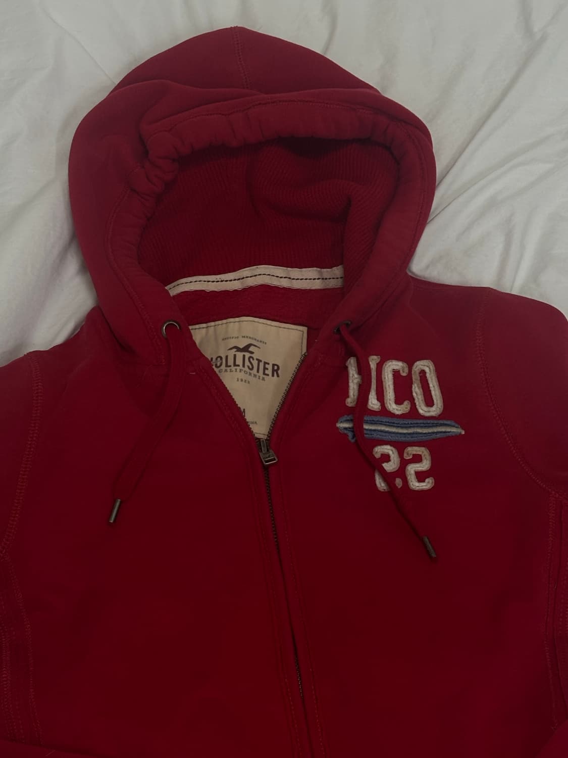 Hollister  레드 후드집업 상품이미지2