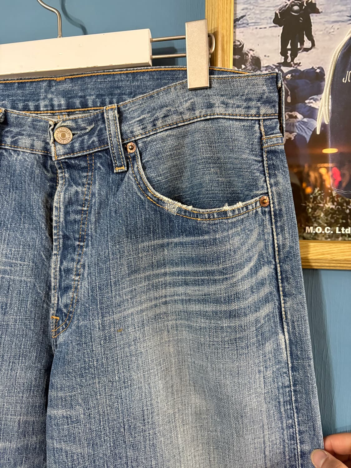 00‘s Levis 501 denim pant. 상품이미지4