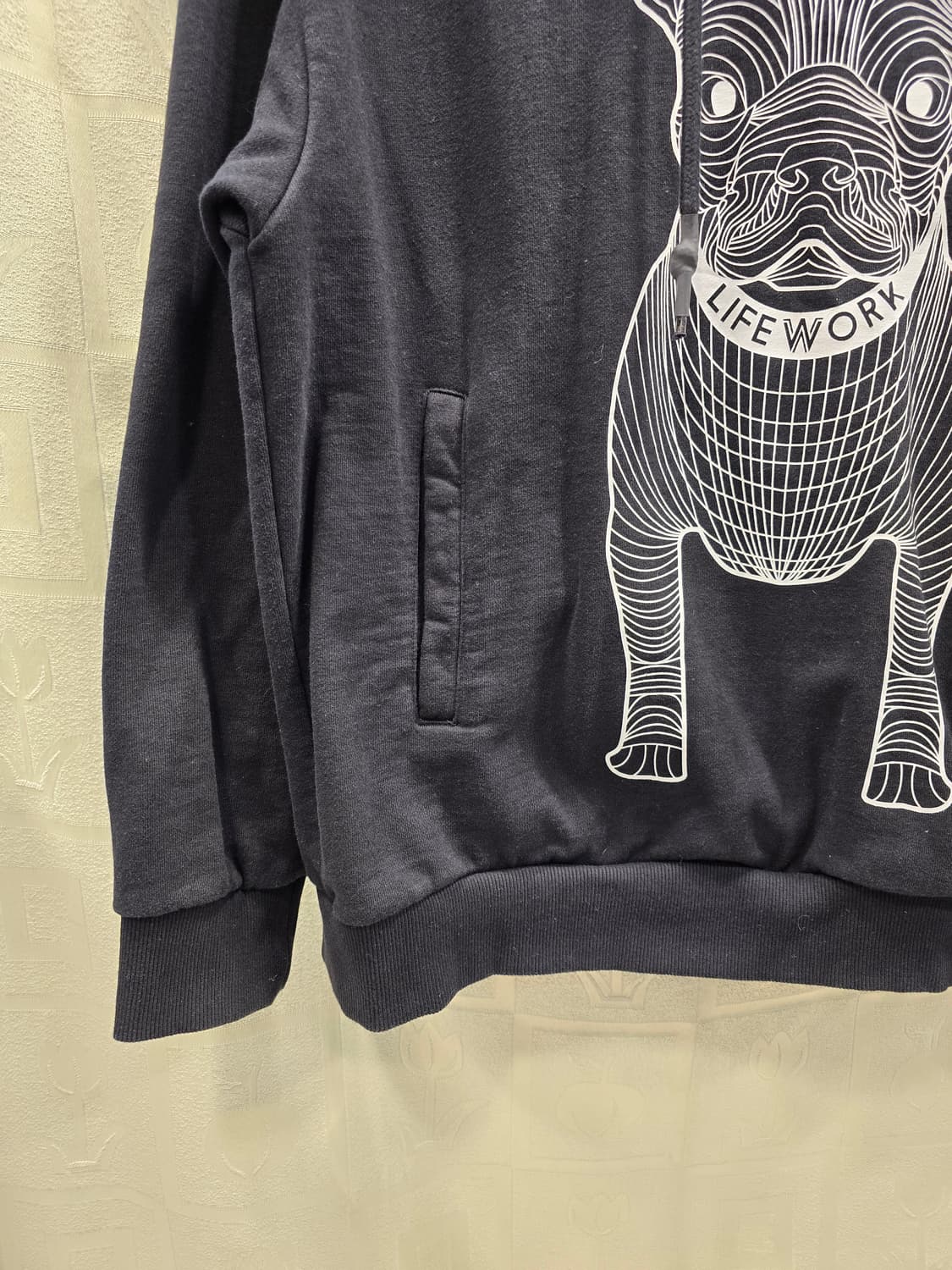 라이프워크 기모 강아지 후드티 티셔츠 100 상품이미지4