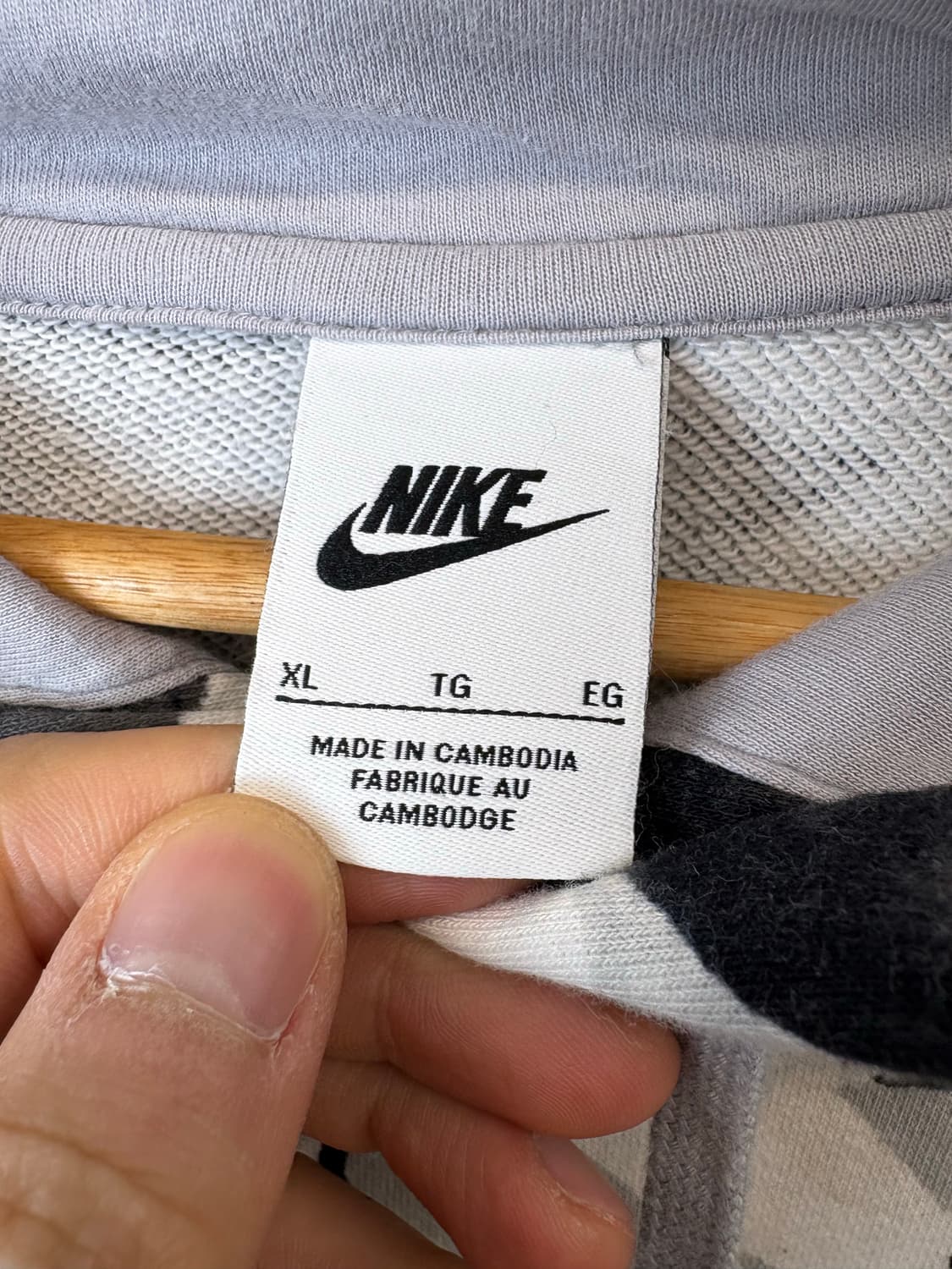 나이키 화이트 카모 패턴 후드티 상품이미지7