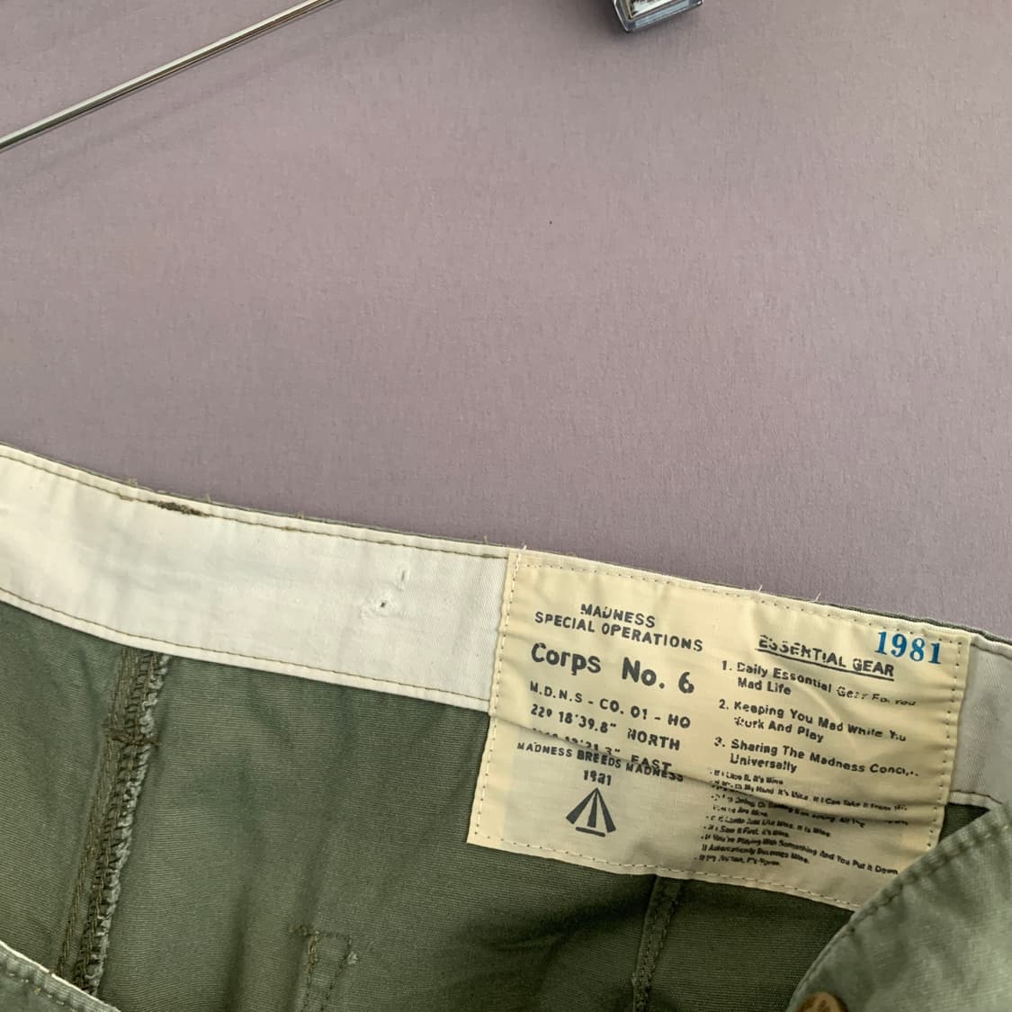 XL 매드니스 M65 빈티지 밀리터리 카고 팬츠 상품이미지8