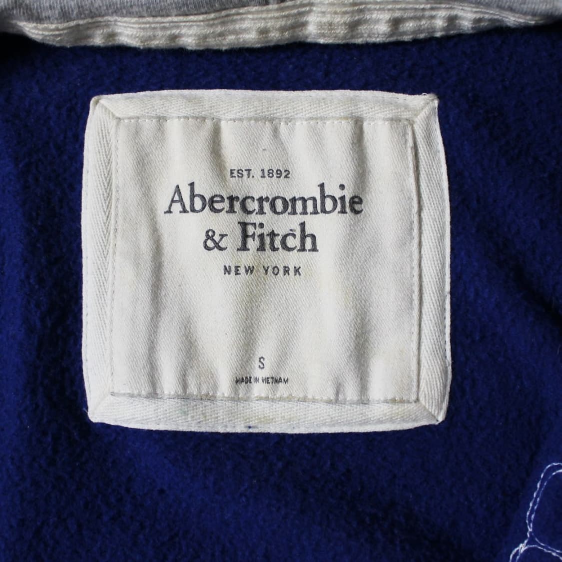 Abercrombie 아베크롬비 블루 기모 후드집업 상품이미지4
