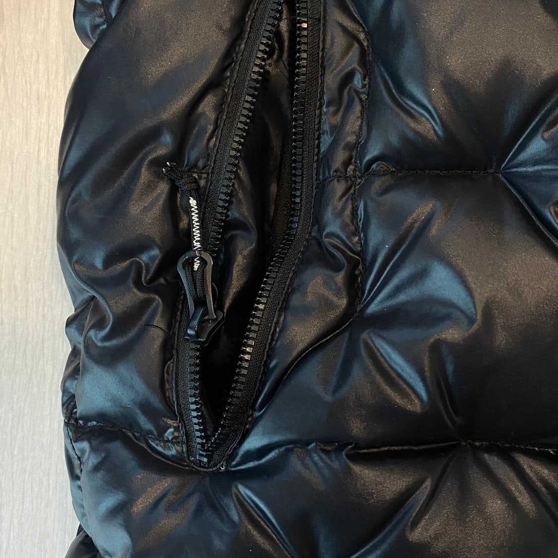 스파이더 퀄팅 패딩 블랙 XL 상품이미지7