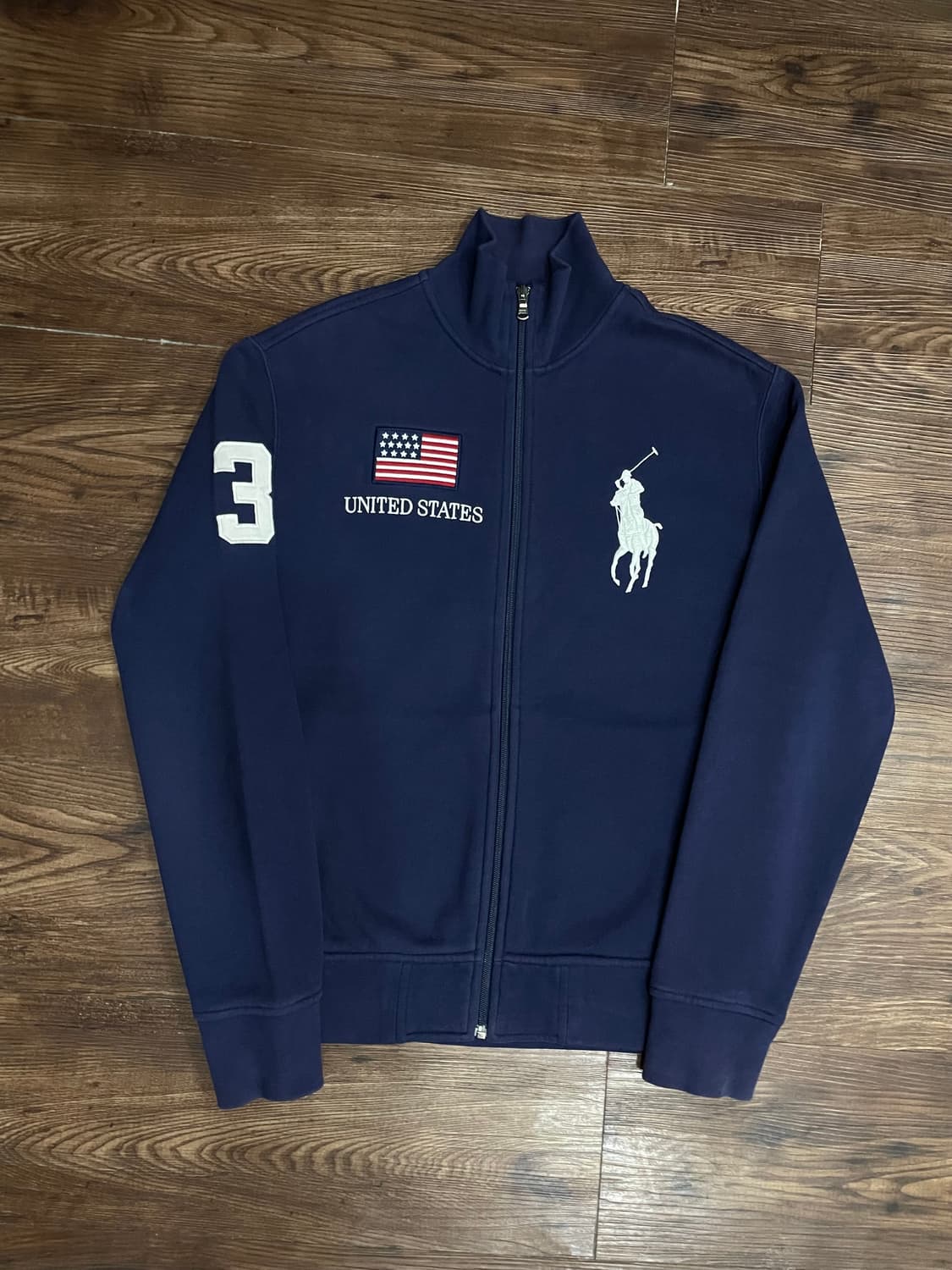 폴로 치프키프 빅포니 USA 성조기 집업 자켓 네이비 상품이미지3